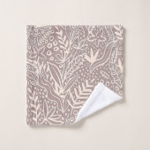 Zeitgenössische Blume Badhandtuch Set (Waschlappen)