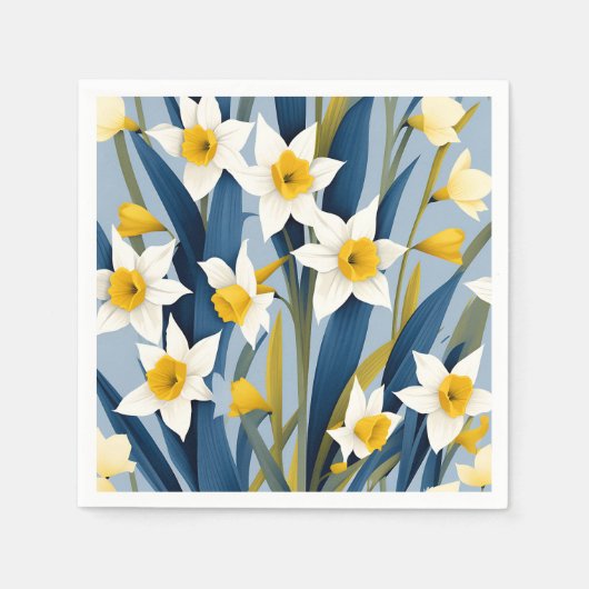 Zeitgenössische Blume Serviette (Vorderseite)