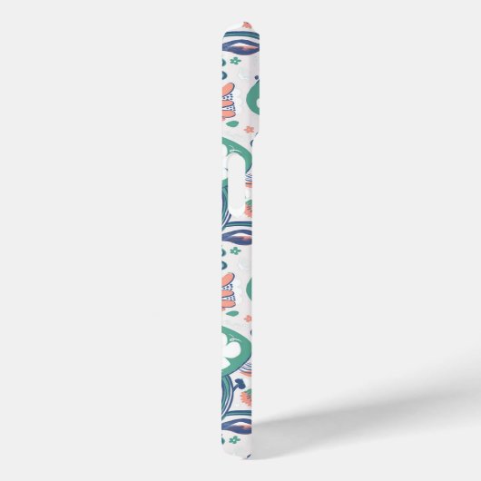 Zeitgenössische Blumendoodle drucken Case-Mate iPhone Hülle (Rückseite / Rechts)