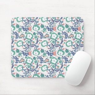 Zeitgenössische Blumendoodle drucken Mousepad