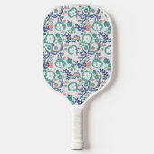 Zeitgenössische Blumendoodle drucken Pickleball Schläger (Vorderseite)