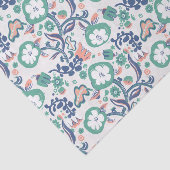 Zeitgenössische Blumendoodle drucken Seidenpapier (Ausschnitt)