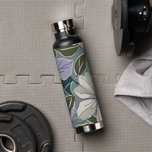 Zeitgenössische Blumenkunst  Trinkflasche (Fitnessstudio (gedreht))