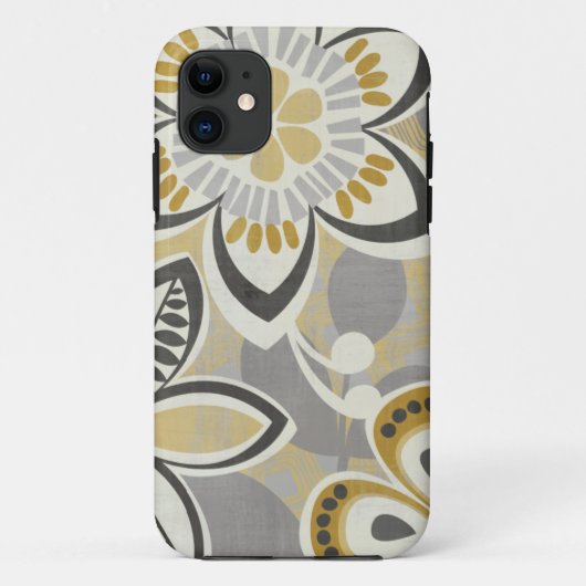 Zeitgenössische Blumenmuster Case-Mate iPhone Hülle (Rückseite)