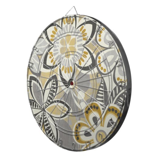 Zeitgenössische Blumenmuster Dartscheibe (Vorderseite rechts)