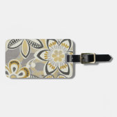 Zeitgenössische Blumenmuster Gepäckanhänger (Vorderseite horizontal)