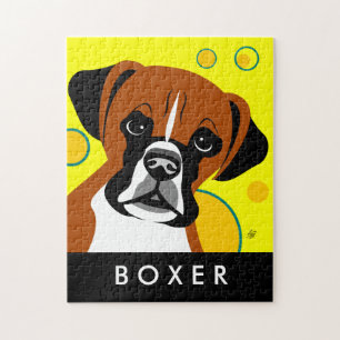 Zeitgenössische Boxerhund-Puzzles Puzzle