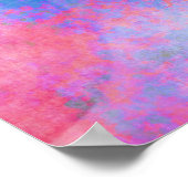 Zeitgenössische bunt Abstrakte texturierte Kreise Poster (Ecke)