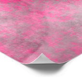 Zeitgenössische bunt Abstrakte texturierte Kreise Poster (Ecke)