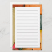 Zeitgenössische bunte geometrische Formen Briefpapier (Vorne/Hinten)