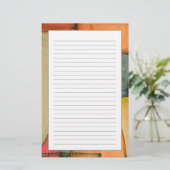 Zeitgenössische bunte geometrische Formen Briefpapier (Stehend Vorderseite)