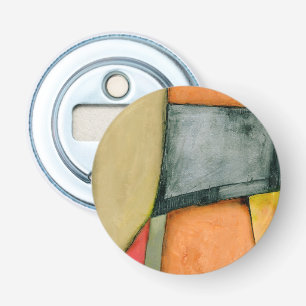 Zeitgenössische bunte geometrische Formen Flaschenöffner