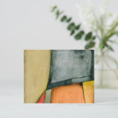 Zeitgenössische bunte geometrische Formen Postkarte (Stehend Vorderseite)