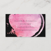 Zeitgenössische Chic-Aquarell mit Monogramm gebürs Visitenkarte (Rückseite)