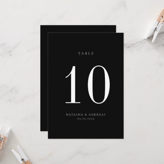 Zeitgenössische Chic-Hochzeitskarte Einladung (Vorderseite/Rückseite Beispiel)