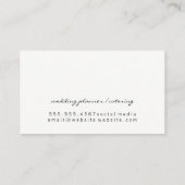 Zeitgenössische Chic Textur Visitenkarte (Rückseite)