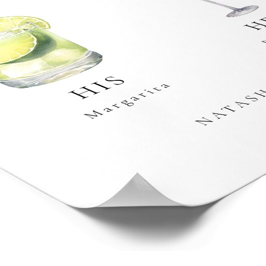 Zeitgenössische Cocktails Signature Drinks Poster (Ecke)