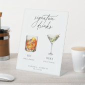 Zeitgenössische Cocktails Signature Drinks Sockelschild (In SItu)