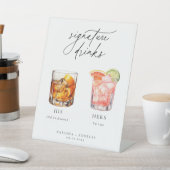 Zeitgenössische Cocktails Signature Drinks Sockelschild (In SItu)