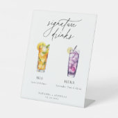 Zeitgenössische Cocktails Signature Drinks Sockelschild (Vorderseite)