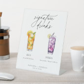 Zeitgenössische Cocktails Signature Drinks Sockelschild (In SItu)