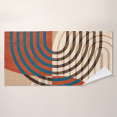 Zeitgenössische Collage Wand Art Retro druckt Set. Badehandtuch (Badehandtuch)