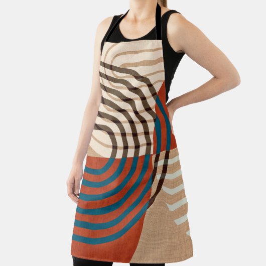 Zeitgenössische Collage Wand Art Retro druckt Set. Schürze (InSitu)