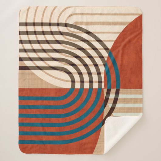 Zeitgenössische Collage Wand Art Retro druckt Set. Sherpadecke (Vorderseite)