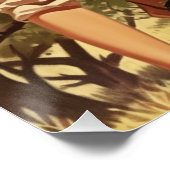 Zeitgenössische Cowgirl-Liebe: Wild West Whispers Poster (Ecke)