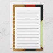 Zeitgenössische Dachboden-Art getäfelte Malerei Briefpapier (Vorne/Hinten)