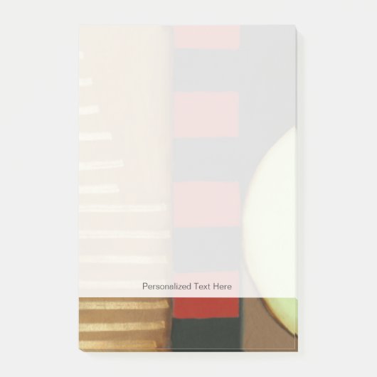 Zeitgenössische Dachboden-Art getäfelte Malerei Post-it Klebezettel (Vorderseite)