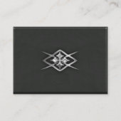 Zeitgenössische Deluxe kundenspezifische Visitenkarte (Rückseite)