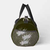 Zeitgenössische Dunkelolive Gym & Reise Duffle Bag (Rechts)