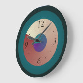 zeitgenössische, einfache, farbenfrohe Atmosphäre Große Wanduhr (Winkel)