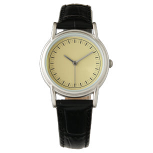 Zeitgenössische Elegant Classic Black Leather Watc Armbanduhr