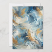 Zeitgenössische Eleganz: Verpflichtungsfeier Einladung (Rückseite)