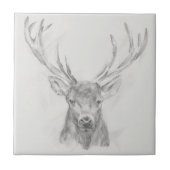 Zeitgenössische Elk Sketch Fliese (Vorderseite)