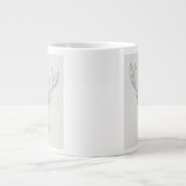 Zeitgenössische Elk Sketch Jumbo-Tasse (Vorderseite)