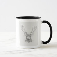 Zeitgenössische Elk Sketch