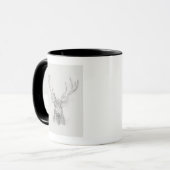 Zeitgenössische Elk Sketch Tasse (Vorderseite Links)
