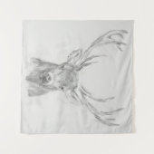 Zeitgenössische Elk Sketch Wandteppich (Vorderseite (Horizontal))