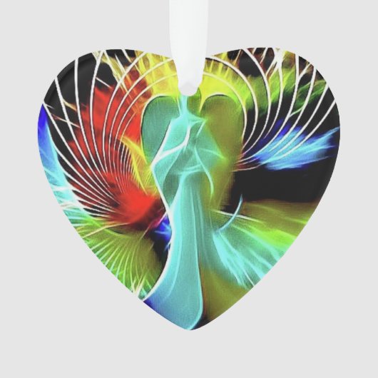 Zeitgenössische Engel-Akrylverzierung Ornament (Vorderseite)