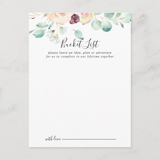 Zeitgenössische Eukalyptus-Hochzeitszettelkarten Postkarte (Vorderseite)