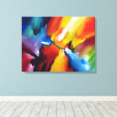 Zeitgenössische expressionistische Abstrakte Maler Leinwanddruck (Insitu (Holzboden))