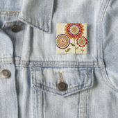 Zeitgenössische Fall-Blumen Button (Beispiel)