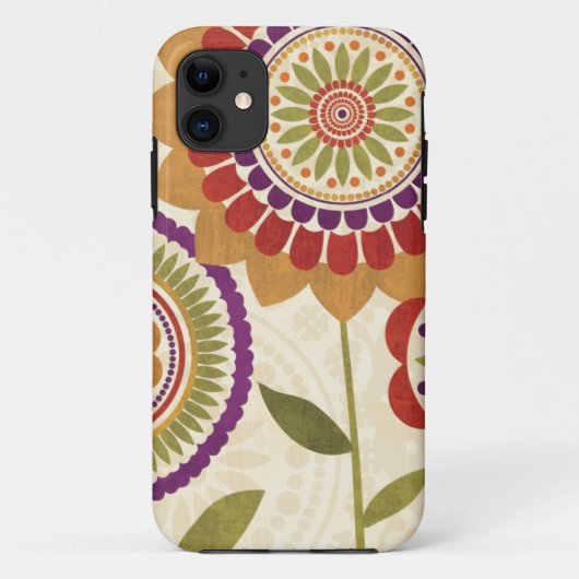 Zeitgenössische Fall-Blumen Case-Mate iPhone Hülle (Rückseite)