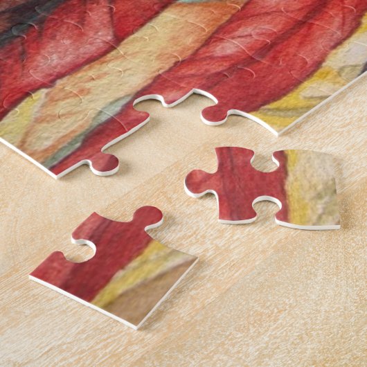 zeitgenössische, farbenfrohe Herbstblattfarben, di Puzzle (Seite)