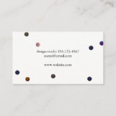 Zeitgenössische farbige Punkte Visitenkarte (Rückseite)