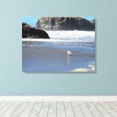 Zeitgenössische Felsen Ozean gestresste Leinwand d (Insitu (Holzboden))