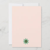 Zeitgenössische florale, Abstrakte Einladung von N (Rückseite)